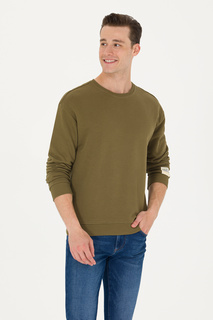 Свитшот мужской US Polo G081SZ0820KOHI-E зеленый S