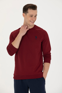 Свитшот мужской US Polo G081SZ0820GRARDOSK023 бордовый M