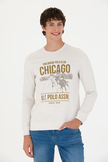 Свитшот мужской US Polo G081GL0820OVERT белый XL
