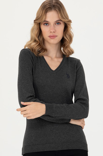 Пуловер женский US Polo G082SZ0TK0ESTALE23K-E серый L