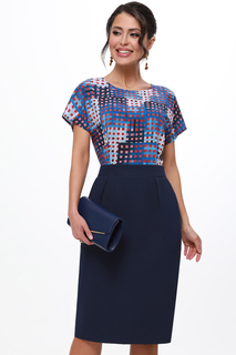 Платье женское DSTrend 0236 синее 46