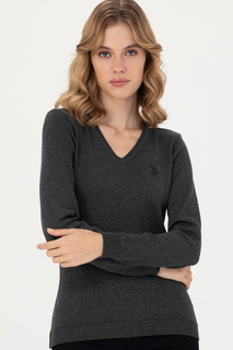 Пуловер женский US Polo G082SZ0TK0ESTALE23K-E серый XS