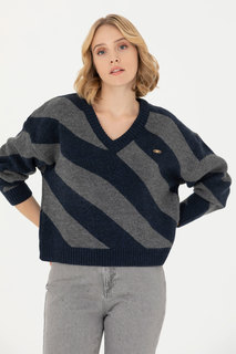 Пуловер женский US Polo G082SZ0TK0GERPA синий M