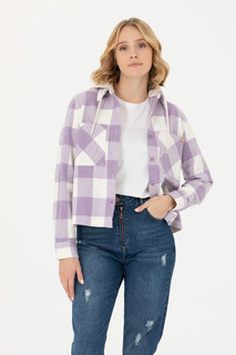 Рубашка женская US Polo G082SZ0040CERO фиолетовая 38
