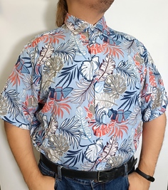 Рубашка мужская Barcotti 15205 голубая 5XL