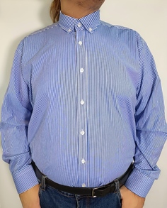 Рубашка мужская Castelli 16321 голубая 3XL