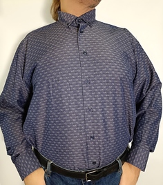Рубашка мужская Castelli 16316 синяя 5XL
