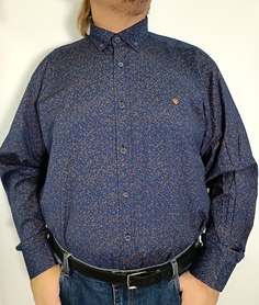 Рубашка мужская Castelli 16318 синяя 5XL