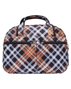 Дорожная сумка унисекс BAGS-ART LM 40-48 коричневая/белая, 30x41x20 см