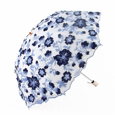 Зонт женский WASABI TREND ZONT-0001-3 белый/синий