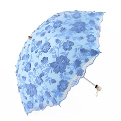 Зонт женский WASABI TREND ZONT-0001-3 синий/голубой