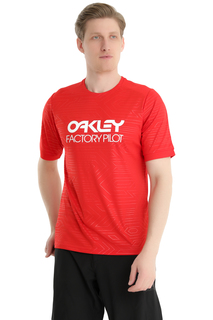 Футболка Для Активного Отдыха Oakley Pipeline Trail Red Line M INT