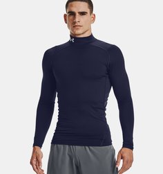 Лонгслив Under Armour Ua Cg Armour Comp Mock мужской 77-1366072, Midnight-Navy, размер XXL