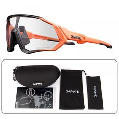 Спортивные солнцезащитные очки мужские Kapvoe PC-KE9408-1LENSDS прозрачные