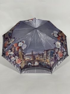 Зонт женский YOANA 7795 серо-фиолетовый