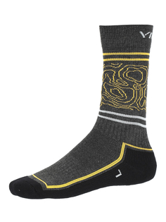 Носки Viking 2023-24 Mid Heavy Man Dark Grey/Yellow р.42 EU