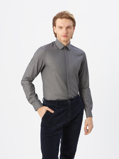 Рубашка мужская Calvin Klein K10K110555PD0 серая, размер 42