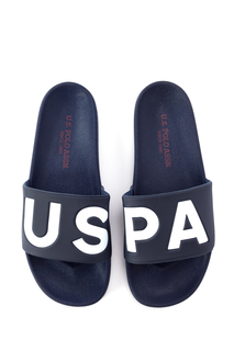 Сланцы мужские U.S. POLO Assn. S081SZ0330Y23MANDAL_VR синие 42 RU