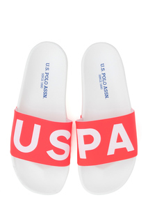 Сланцы женские U.S. POLO Assn. S082SZ0330Y23MANDAL_VR белые 39 RU