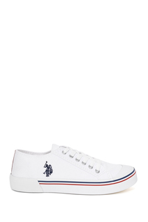 Кеды мужские U.S. POLO Assn. S081SZ0330Y23LINEN_VR белые 43 RU