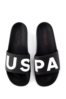 Сланцы мужские U.S. POLO Assn. S081SZ0330Y23MANDAL_VR черные 40 RU