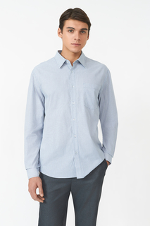 Рубашка мужская Baon B6623510 синяя 3XL