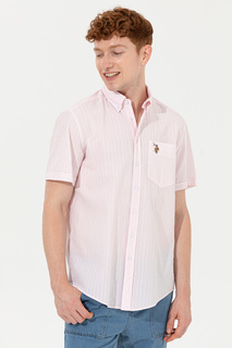Рубашка мужская U.S. POLO Assn. G081SZ0040SERENDA розовая M