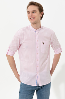 Рубашка мужская U.S. POLO Assn. G081SZ0040SEKENDO розовая S