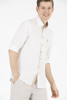 Рубашка мужская U.S. POLO Assn. G081SZ0040PERSE белая XL