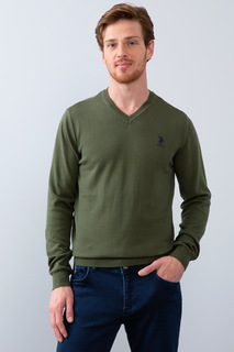 Пуловер мужской U.S. POLO Assn. G081GL0TK0GTD02-GLBSK8 хаки S