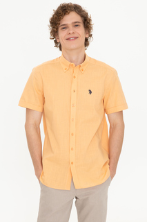 Рубашка мужская U.S. POLO Assn. G081GL0040ELFYGL022Y-R желтая M
