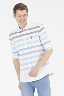 Рубашка мужская U.S. POLO Assn. G081GL0040HIMANA белая S