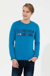 Джемпер мужской U.S. POLO Assn. G081SZ0TK0KOLON голубой M