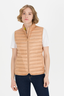 Утепленный жилет женский U.S. POLO Assn. G082SZ0100TIA23Y коричневый 36