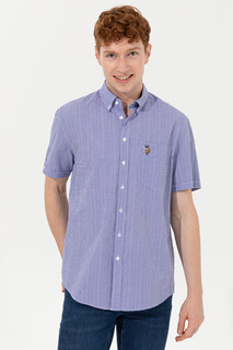 Рубашка мужская U.S. POLO Assn. G081SZ0040SERENDA синяя L