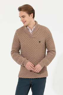 Пуловер мужской U.S. POLO Assn. G081SZ0TK0HADWIN коричневый XL