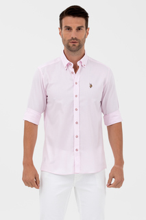 Рубашка мужская U.S. POLO Assn. G081SZ0040CEDCOLOR023Y розовая S