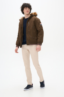 Куртка мужская U.S. POLO Assn. G081SZ0MS0CHED-R коричневая 52