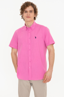 Рубашка мужская U.S. POLO Assn. G081GL0040ELFYGL022Y-R розовая M