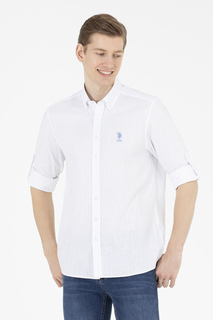 Рубашка мужская U.S. POLO Assn. G081GL0040FUDGE голубая S