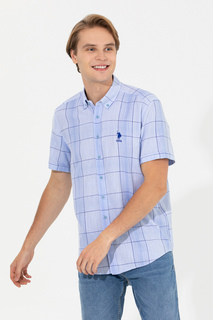 Рубашка мужская U.S. POLO Assn. G081SZ0040URTICA голубая XS