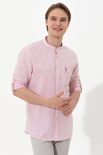 Рубашка мужская U.S. POLO Assn. G081SZ0040LORENZO розовая L