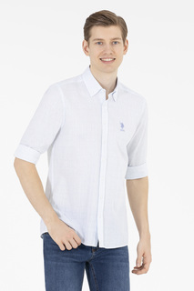 Рубашка мужская U.S. POLO Assn. G081GL0040RATIS голубая XL