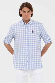 Рубашка мужская U.S. POLO Assn. G081GL0040TOLYA голубая S