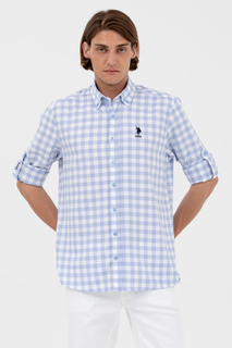 Рубашка мужская U.S. POLO Assn. G081GL0040TOLYA голубая L