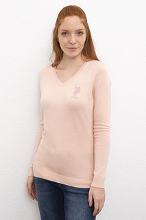 Пуловер женский U.S. POLO Assn. G082SZ0TK0TKT01-BSK9 розовый XS