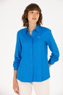 Блуза женская U.S. POLO Assn. G082SZ0040ADES синяя 40