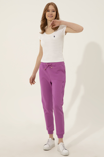 Спортивные брюки женские U.S. POLO Assn. G082SZ0OP0PT0122 фиолетовые 2XS