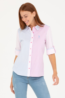 Рубашка женская U.S. POLO Assn. G082SZ0040BARES голубая 36