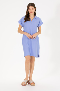 Платье женское U.S. POLO Assn. G082SZ0320HECAR голубое 34